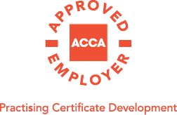 ACCA Approved Employer, Practising Certificate Development badge