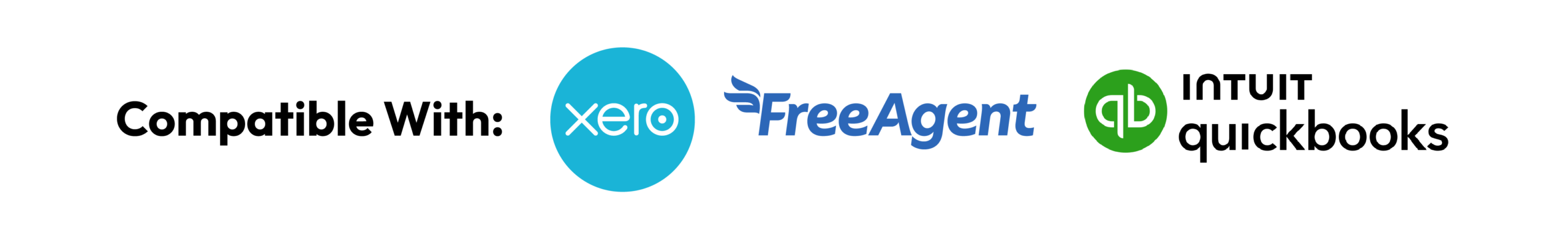 Compatible with Xero, FreeAgent and QuickBooks