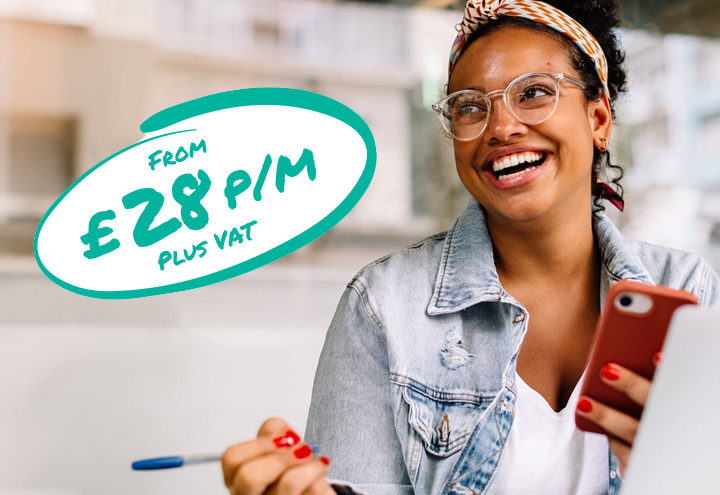 Accountancy services from £28 per month plus VAT.