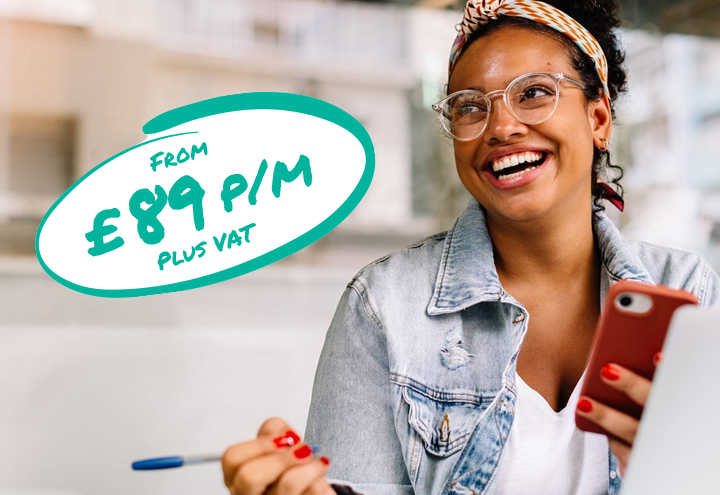 Accountancy services from £89 per month plus VAT.