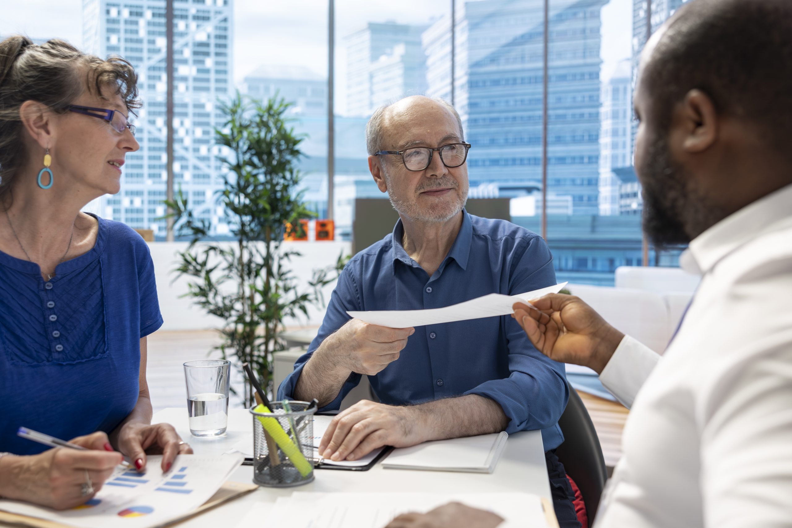 People sorting their pensions - SIPP