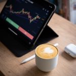 Stock investments on tablet
